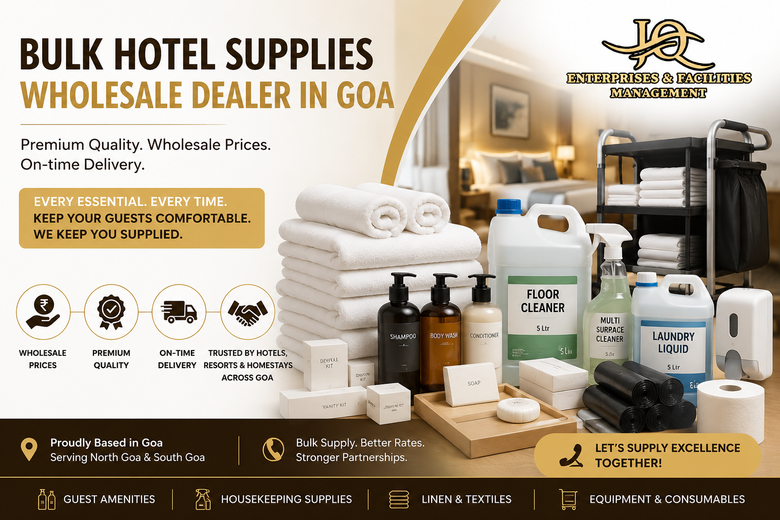 Bulk Hotel Supplies Wholesale Dealer in Goa